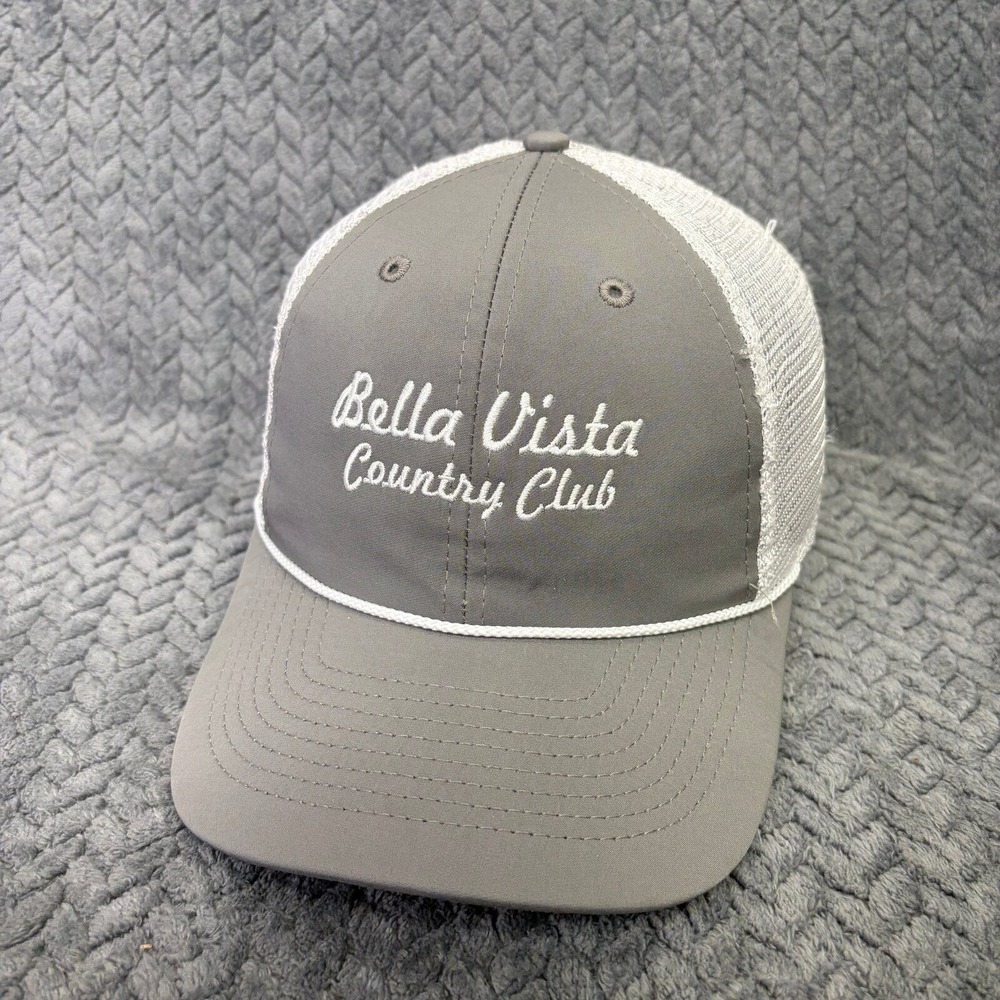 Imperial Bella Vista Country Club Snapback OS Grey White Rope Trucker Hat